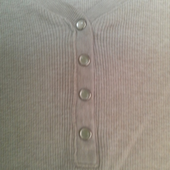 Ann Taylor Ribbed V-Neck Shirt - Picture 5 of 5